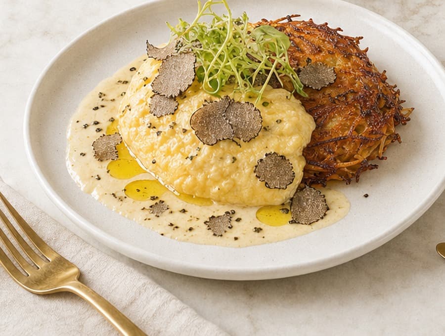Truffle Egg with Crispy Potato