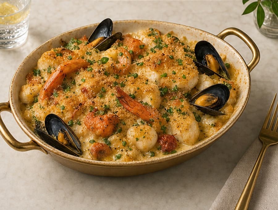 Coastal Seafood Bake