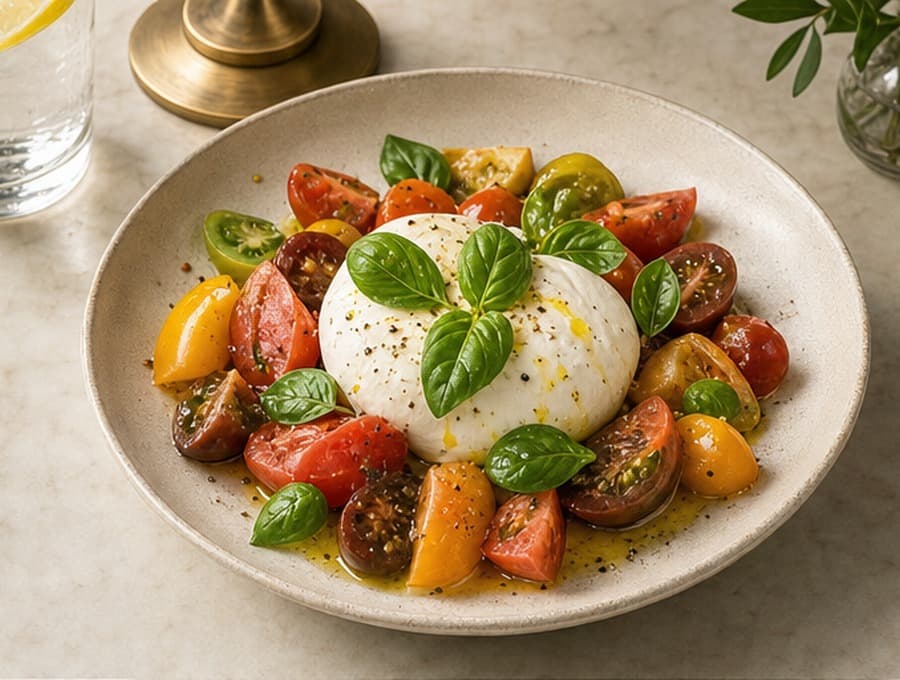 Burrata & Heirloom Tomato Salad