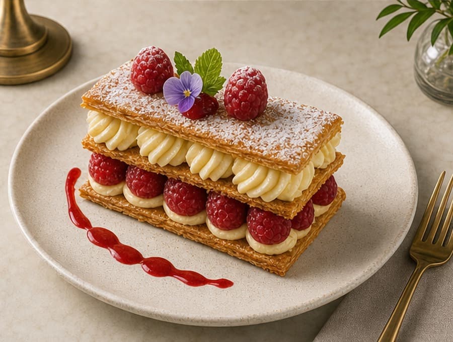 Raspberry Mille-Feuille
