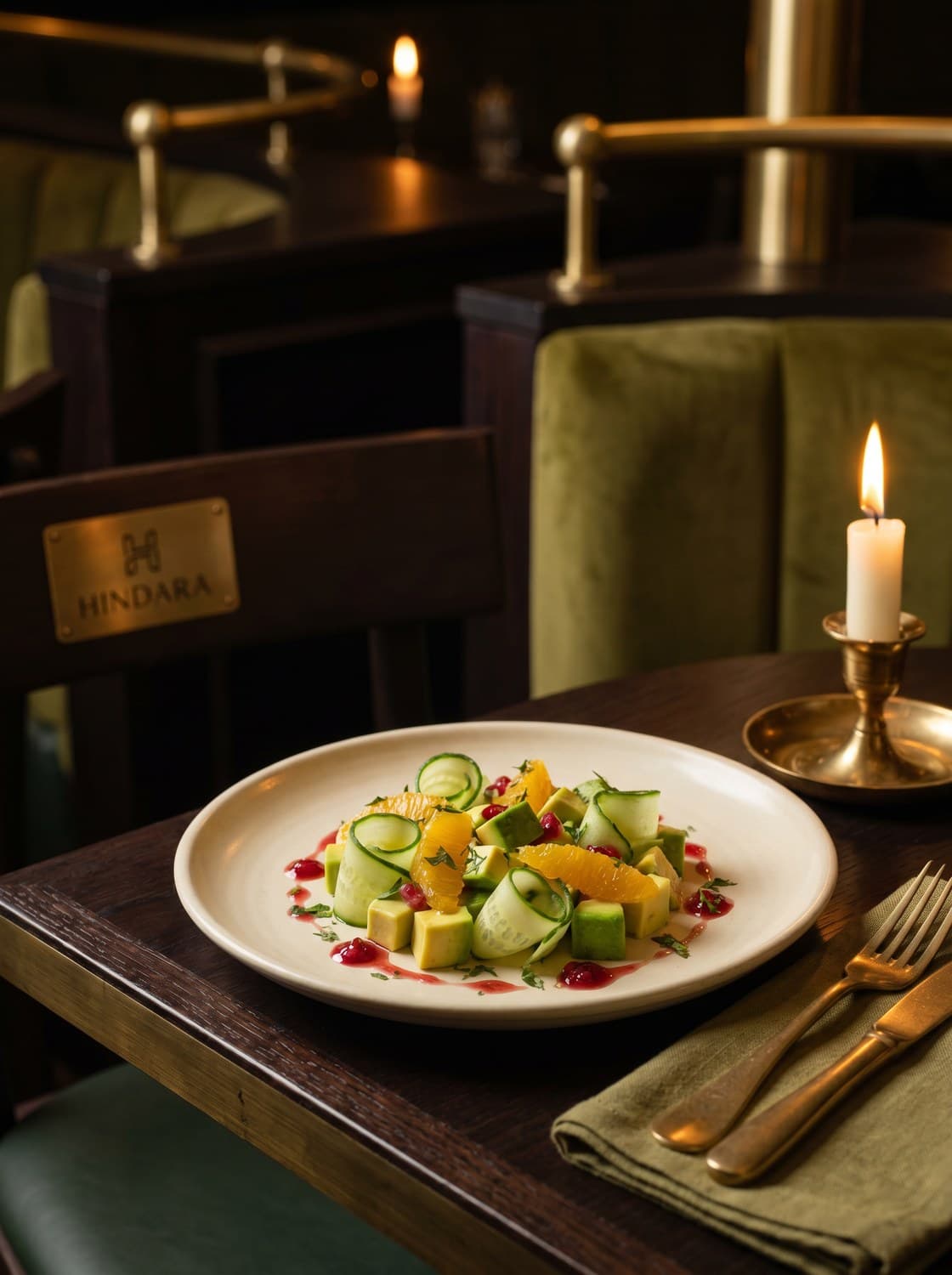 Avocado, Cucumber & Orange Salad