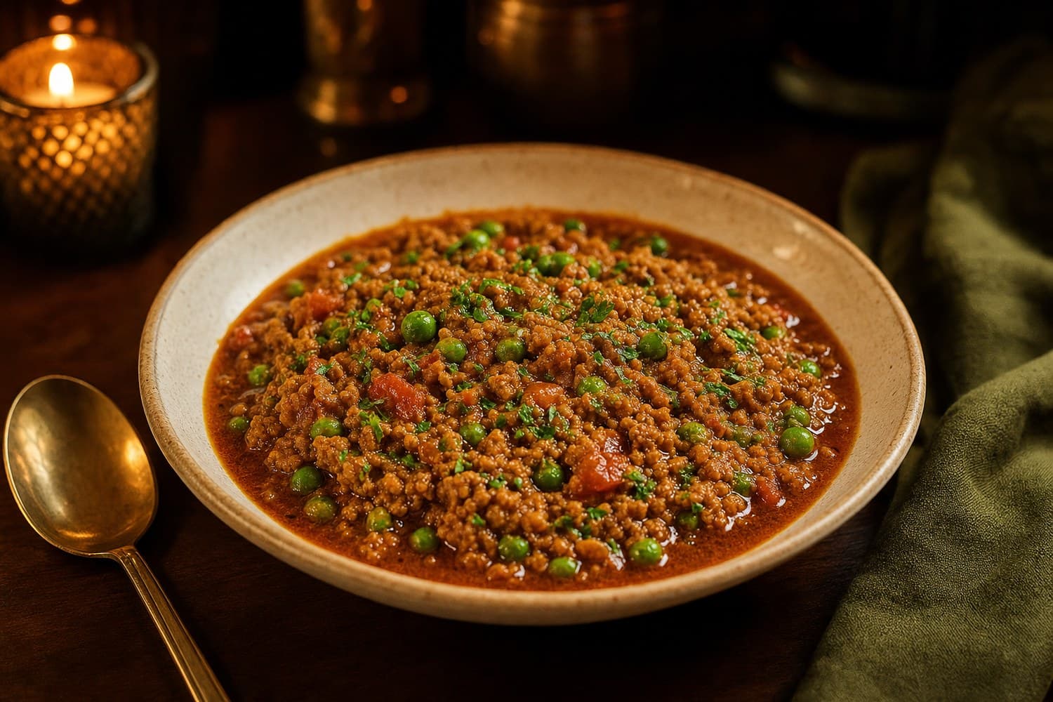 Chicken Kheema Mutter