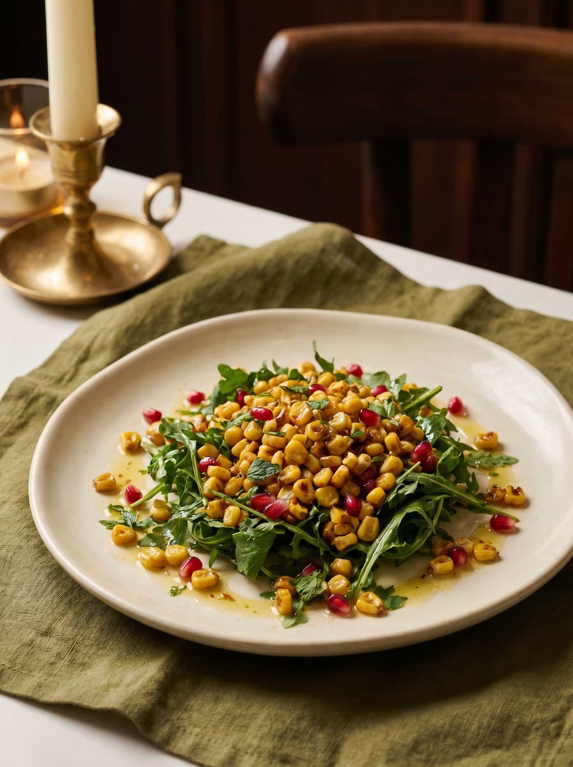 Crispy Corn Jarjir Salad