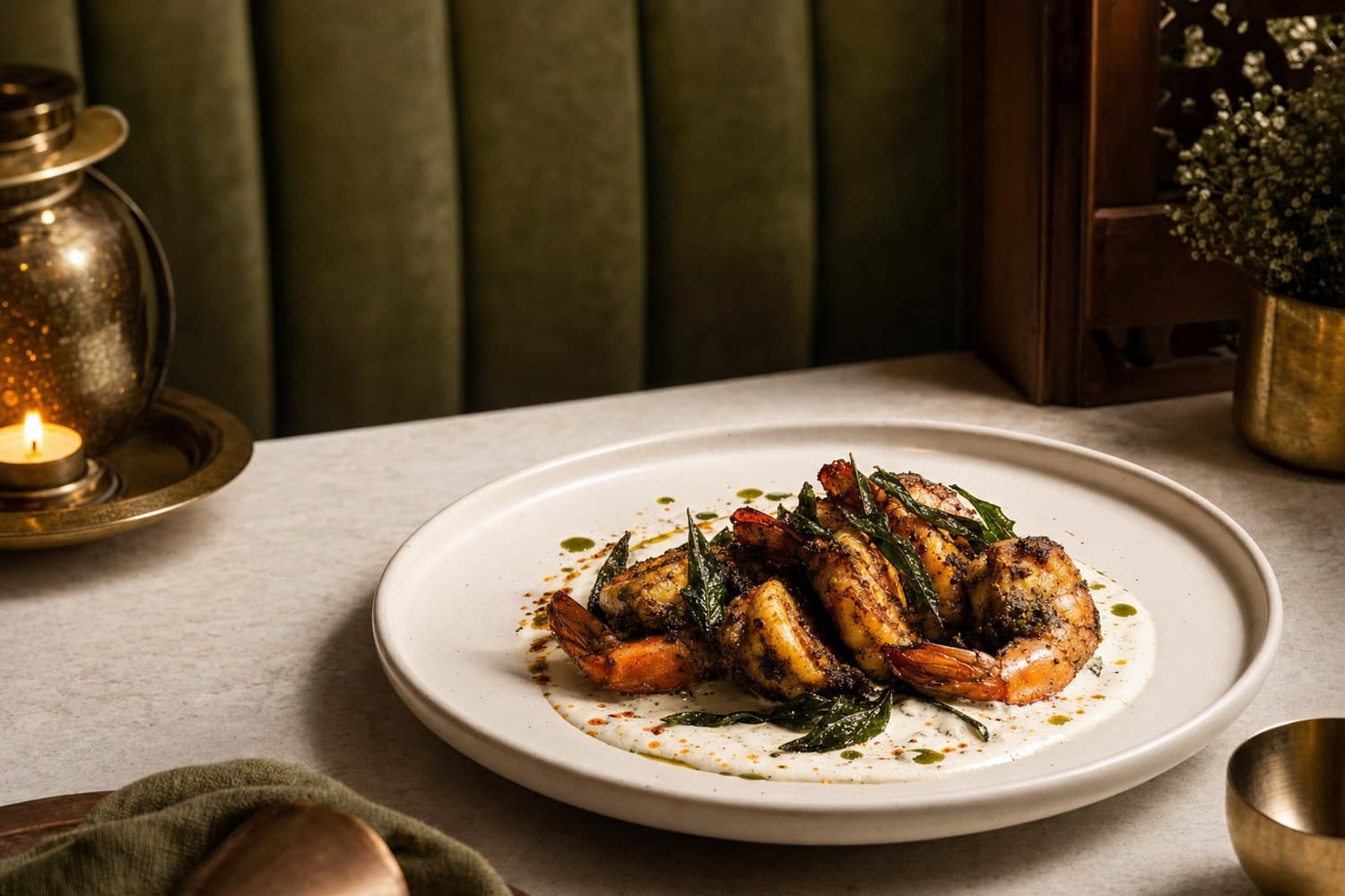 Curry Leaves Prawn